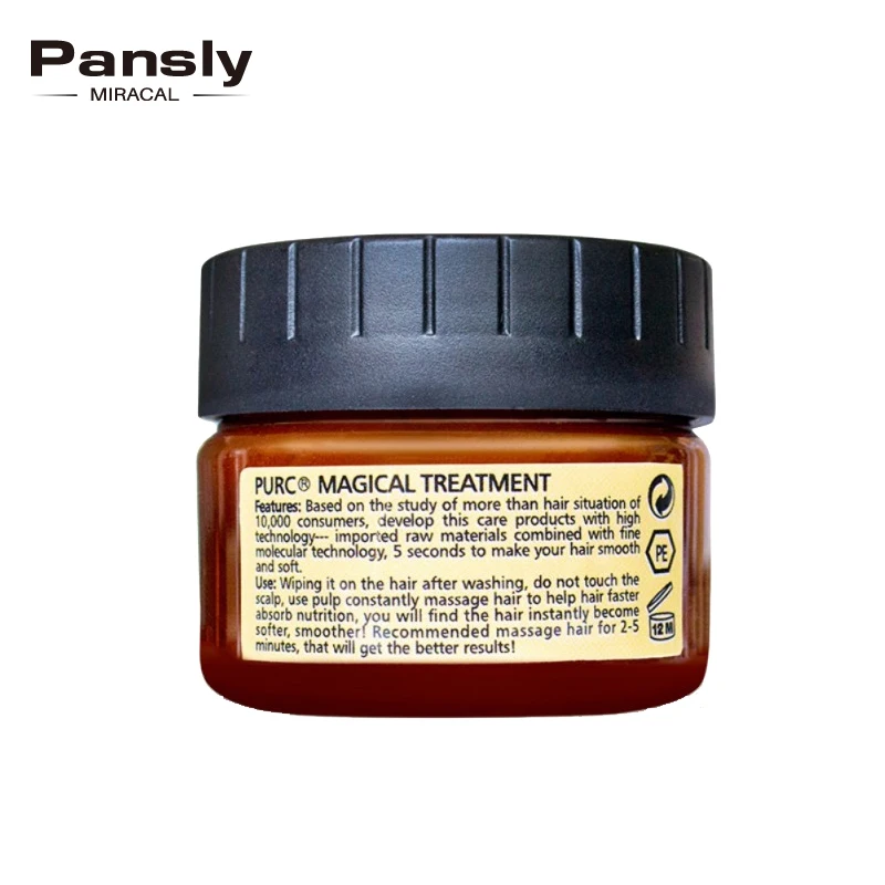 

Pansly Hair Mask Nutrition Infusion Masque Magical Treatment 5 Seconds Soft Shine Protect Repairs Damage Restore