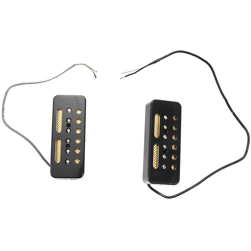 

A Pair Of Black Single Coil Soap Bar Pickups For P90 Electric Guitar 50Mm / 52Mm Hole Space