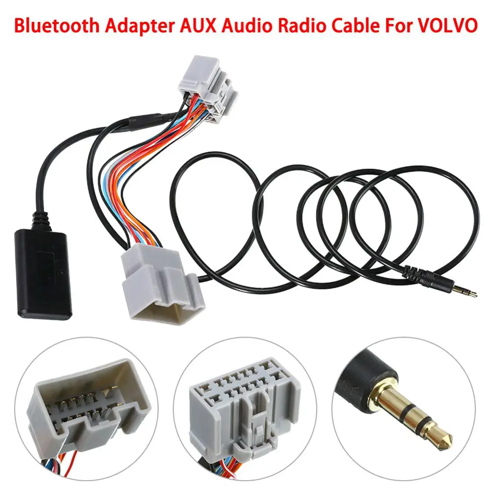 Автомобильный аудиокабель 12 В 14 контактный адаптер AUX для VOLVO C 30 / S40 V40 V50 S60 S70 C70 V70