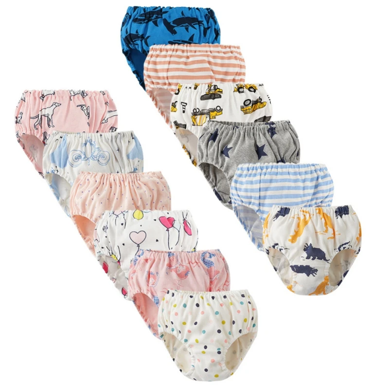 3 шт. детские трусы с цветочным принтом для мальчиков и девочек|Трусики| |