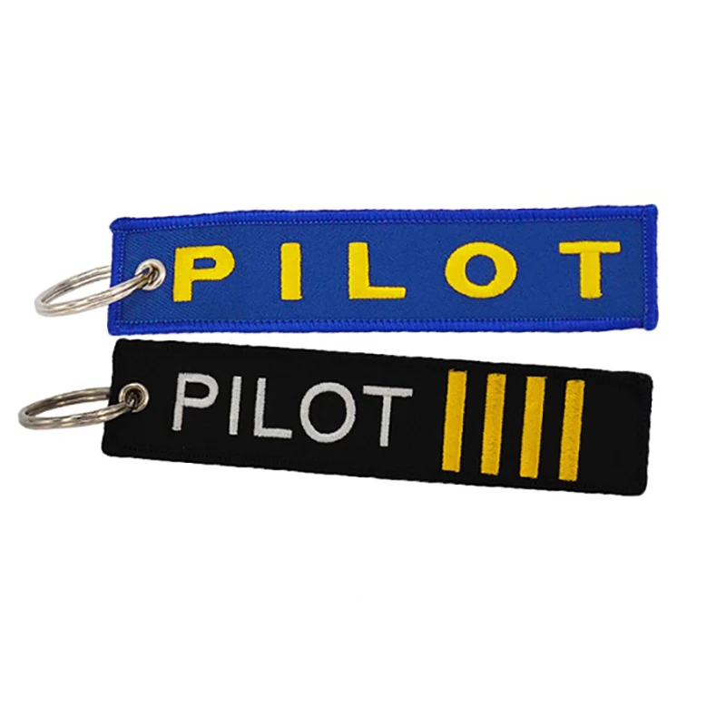 Ярлык для багажа CLELO Flight Pilot с вышивкой ярлык путешествий кольцом ключей брелок