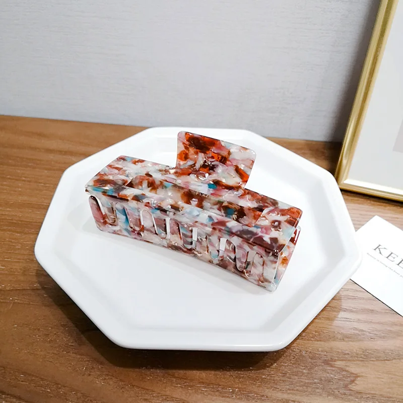 

Korean version of ins large clip clip hair plate hair clip ponytail clip simple temperament Women Hair Claws Catch clip