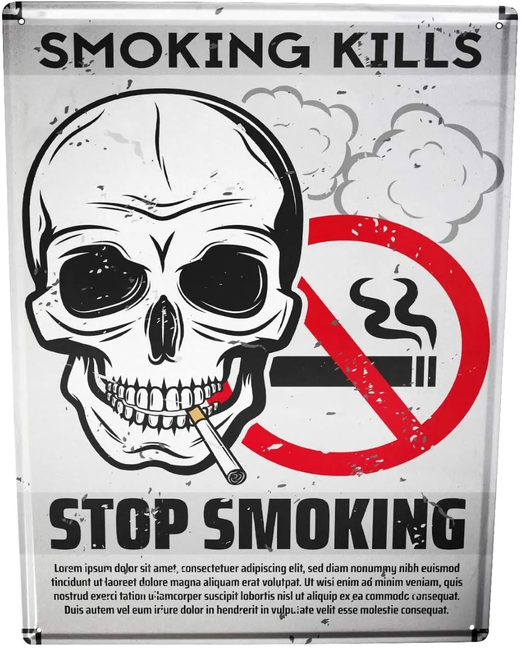 

SINCE 2004 Tin Sign Tobacco Nostalgia No Smoking