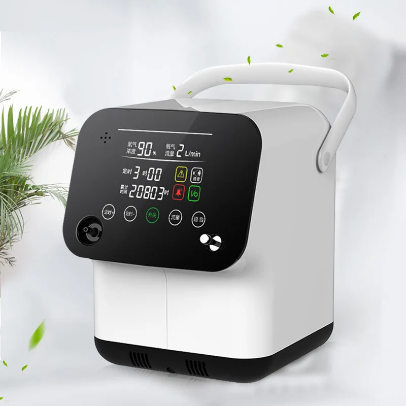 

Мини-генератор кислорода с дистанционным управлением, Портативный Регулируемый бытовой очиститель воздуха 1-6 л