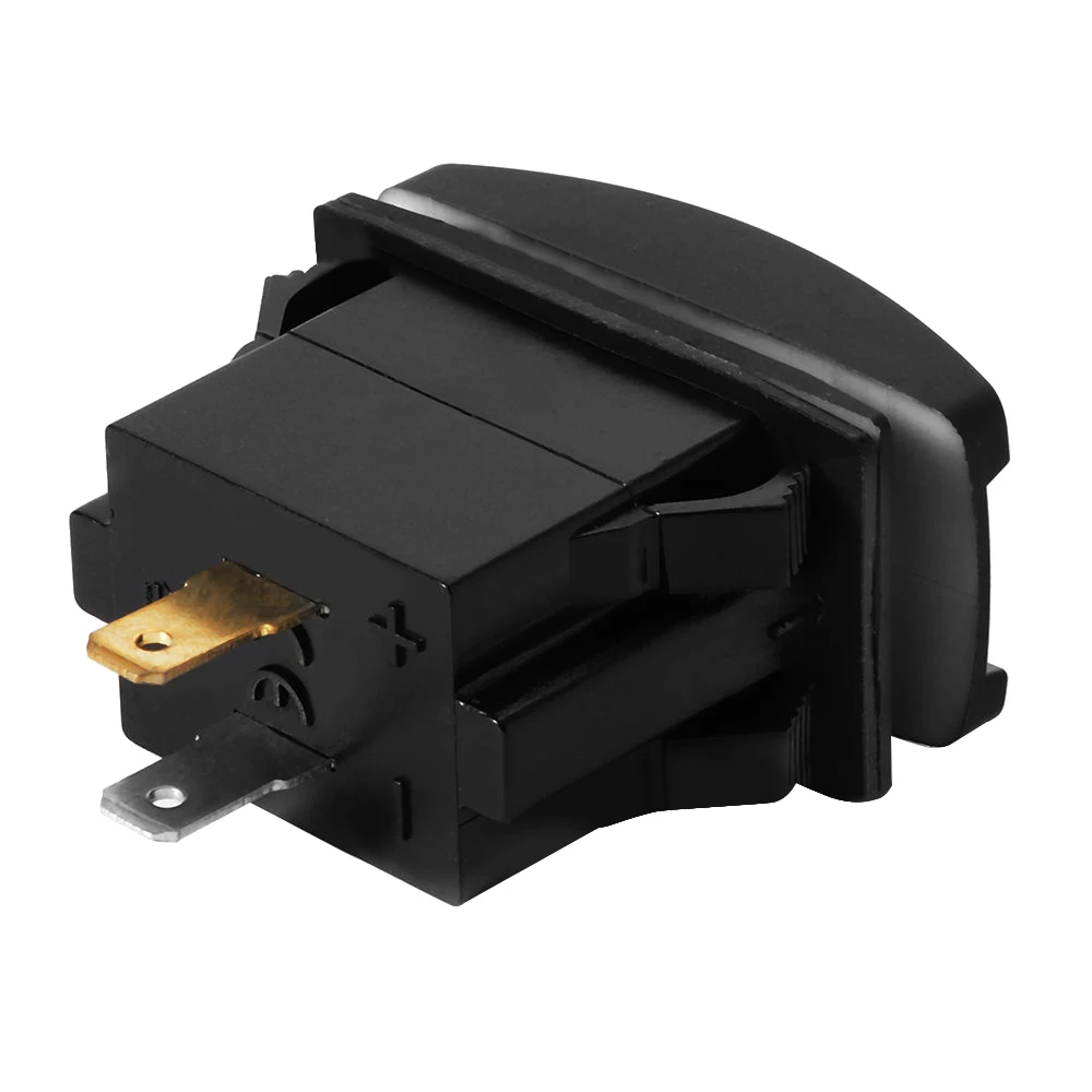 DJSona 1 шт. красный/синий/зеленый светодиодный водонепроницаемый двойной USB Автомобильное зарядное устройство DC 12 В 24 в универсальный разъем питания адаптер Лидер продаж