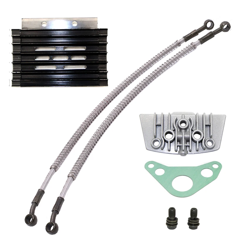 

Oil Cooler Kit Radiator Aluminium Adapter Engine Cylinder Cover Cooling For ATV Pit Dirt Bike motocross motocycle 50CC-110CC