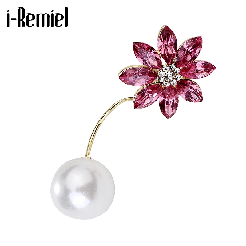 Корейский высококачественный кристаллический защитный булавка на воротник для