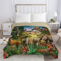 cartoon childrens duvet cover quiltblanketcomfortable case bedding for kids baby boy girls 140x200 for home car jungle