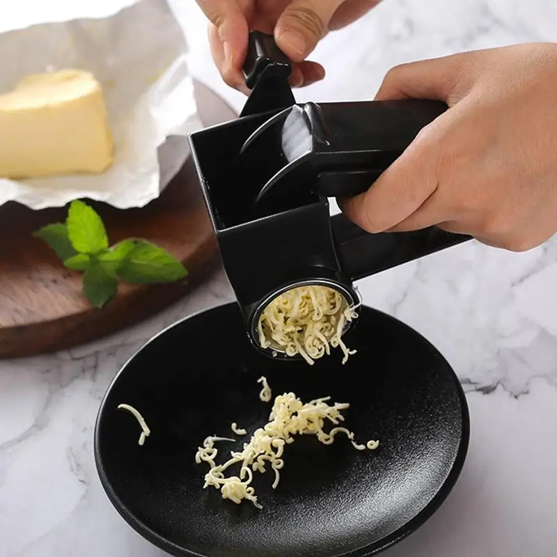 Терка для сыра вращающаяся 3 в 1 ножи нарезки кубиков ручной измельчитель слив