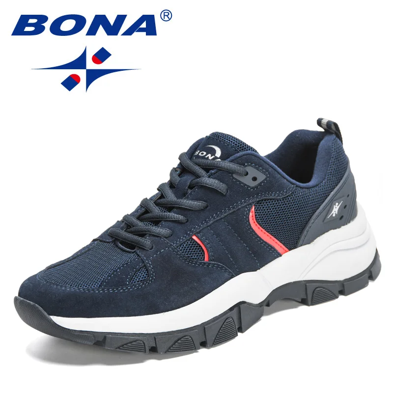 BONA 2022 New Designers Suede Hiking Shoes Outdoor Sneakers Men Travel Shoes Non-slip Breathable Trekking Footwear Mansculino