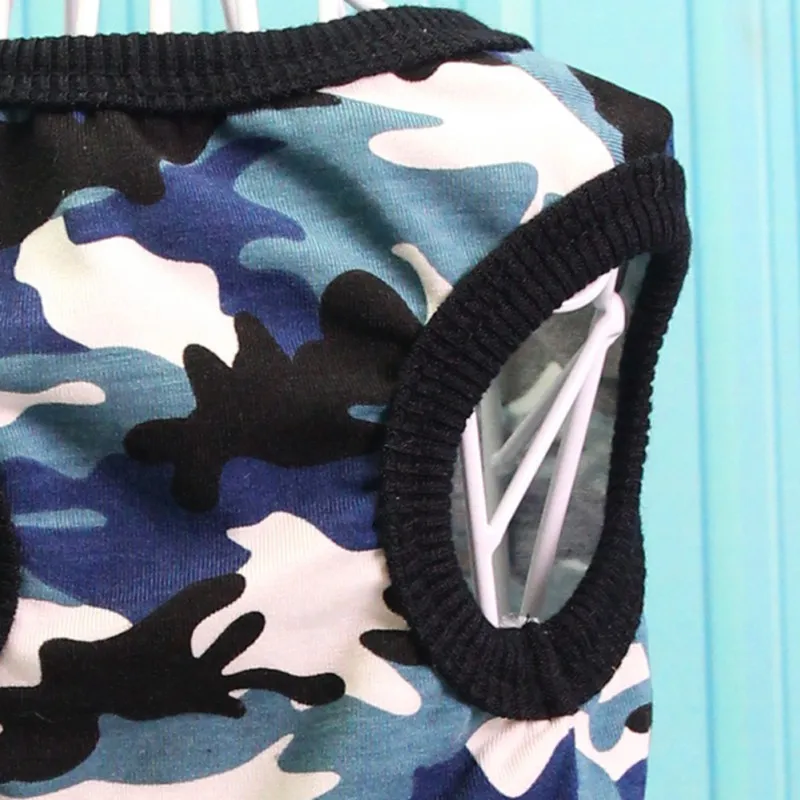 Футболка для собак и кошек одежда жилеты хлопковая щенков камуфляжная