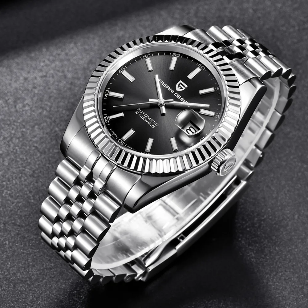 

PAGANI DESIGN NH35A Movement Men's Mechanical Watch Luxury Sapphire Glass 100M Waterproof Watch Stainless Steel Automatic Watch