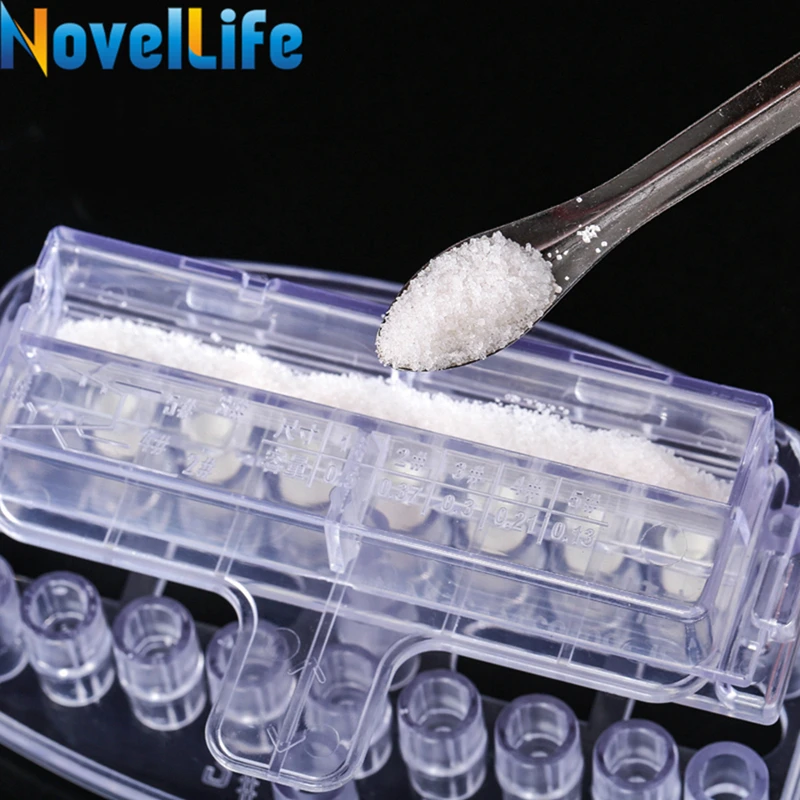 7 отверстий ручной капсула доска для наполнителя машина Размеры на возраст 1 2 3 4 5