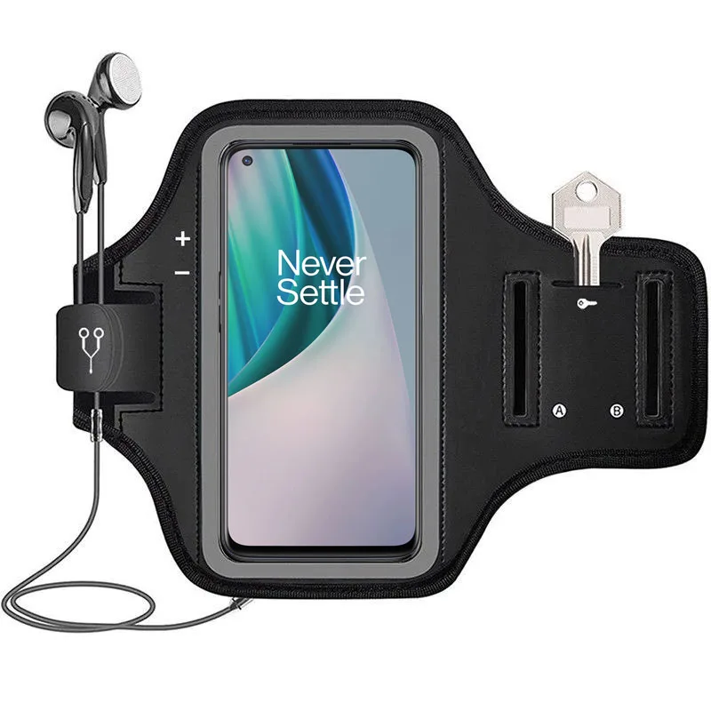 

Waterproof Sports Running Workout Gym Arm Band Case For Oneplus Nord N10 5G N100 Cycling Mobile Phone Holder Case Pouch Cover