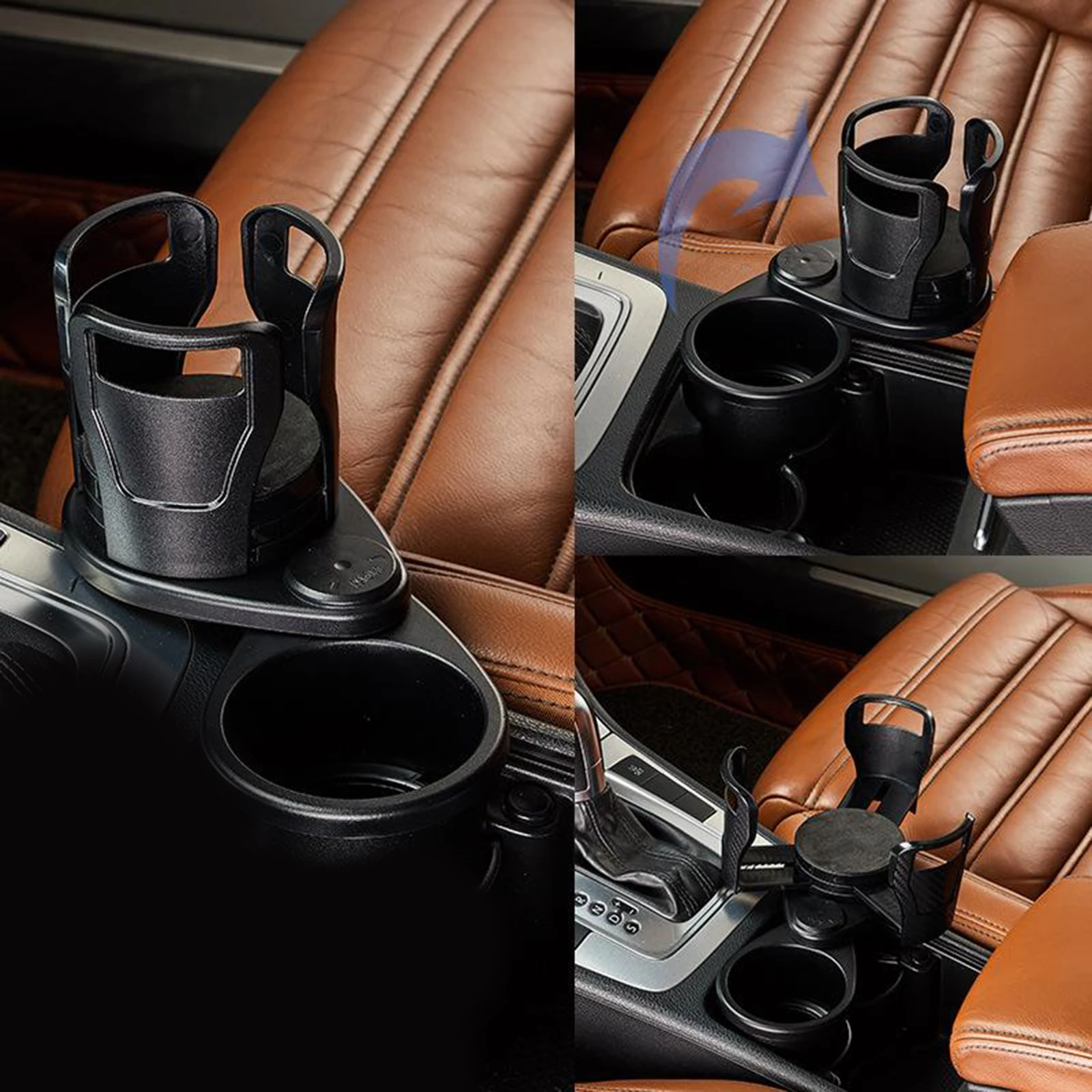

Adjustable 2in1 Auto Car Seat Bottle Drink Coffee Holder Water Storage