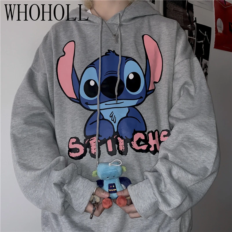 

Новые модные женские толстовки с мультяшным принтом, свитшоты, унисекс, с длинным рукавом, крутая уличная одежда с капюшоном, толстовка, сви...