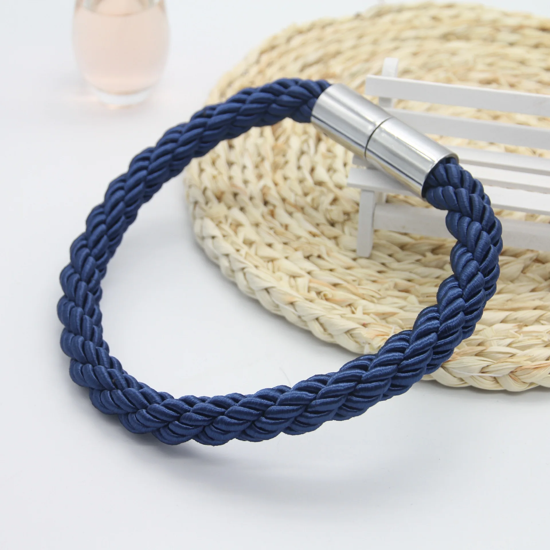 Шторы ремни Простой Современный Творческий Золото Магнит пряжки серый галстук