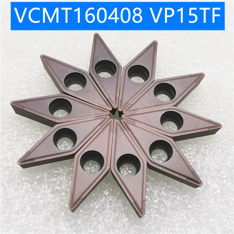 10 шт. VCMT160404 VCMT160408 MA UE6020 VP15TF внешние токарные инструменты карбидная вставка токарный станок резак инструмент токарная пластина