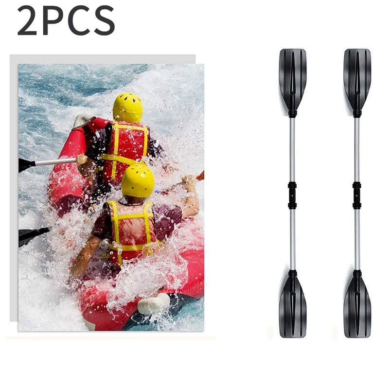 

1Pair Kayak Paddle Kayaking Boating Oar with Paddle Leash for Inflatable Boats