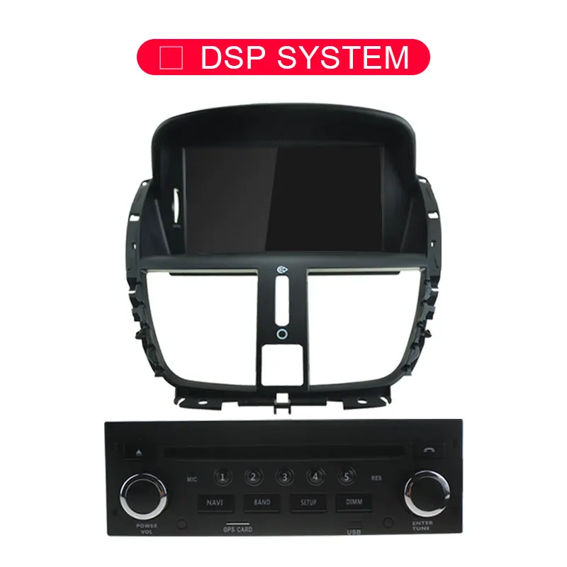 JDASTON Android 9,0 автомобильный dvd-плеер для peugeot 207 2007-2011 2012 2013 wifi Мультимедиа gps Навигация стерео 1Din Автомагнитола - Цвет: NO DSP