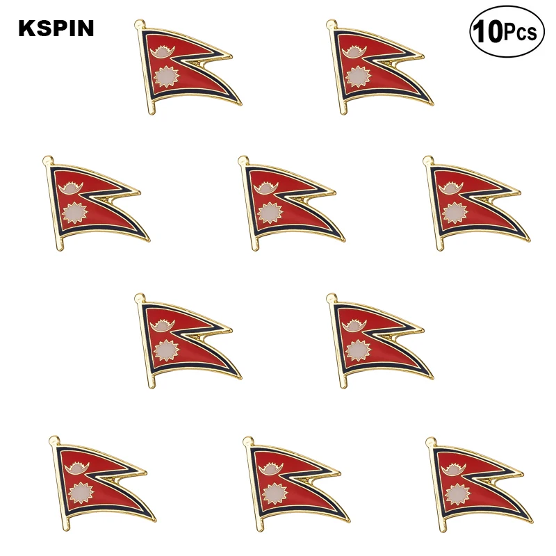 10 шт./партия булавки в виде флага Нигерии |