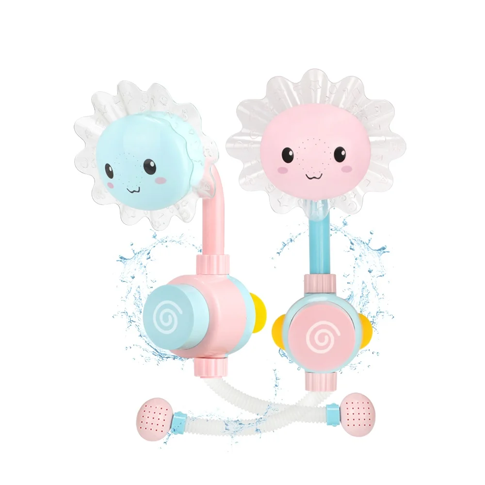 Ручной пресс для детских игрушек ванны игрушка смеситель с подсолнухом детского