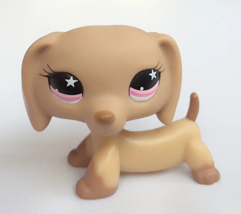 Редкие животные pet shop lps игрушка такса собака такса коричневая Оригинальная фигурка колли кокер спаниель отличный Дэн подарки для детей - Цвет: 7