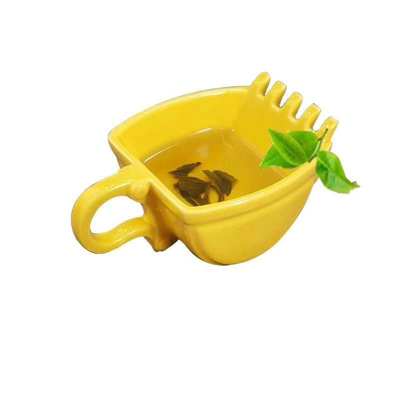 

Funny Mug Excavator Creative Spoon Mug Bucket Model Ceramics Cup Cafe Dessert Cup Birthday Present Teacup Kids Gift Travel Mug