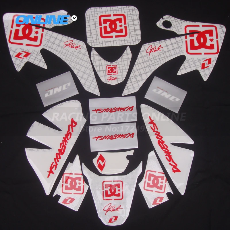 DG TEAM графика и фоны наклейки Наборы наклеек для Honda CRF50 CRF50F стиль питбайк|Наклейки