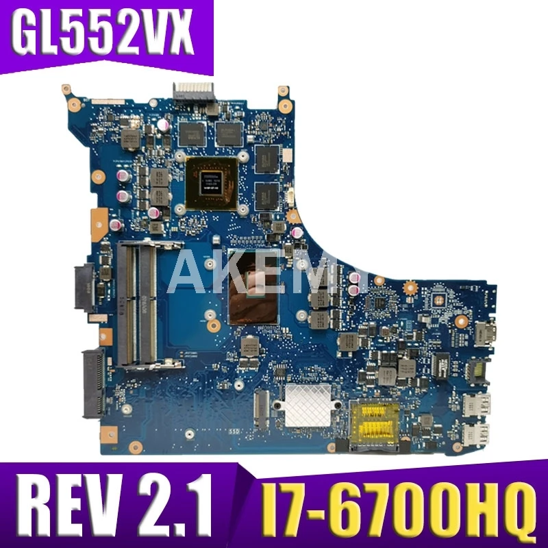 

GL552VW REV.2.1 Laptop motherboard I7-6700HQ GTX950M/4GB for ASUS ROG GL552VW GL552VX GL552V GL552VW motherboard test ok