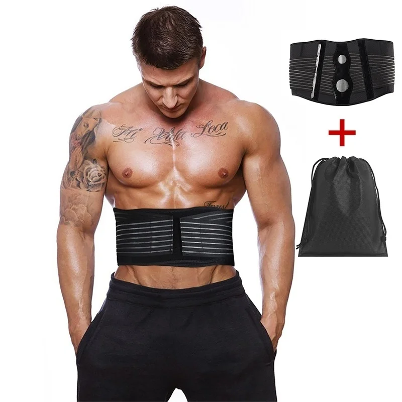 Поясная опора поясничный пояс Нижняя Талия два регулируемых ремня для спины