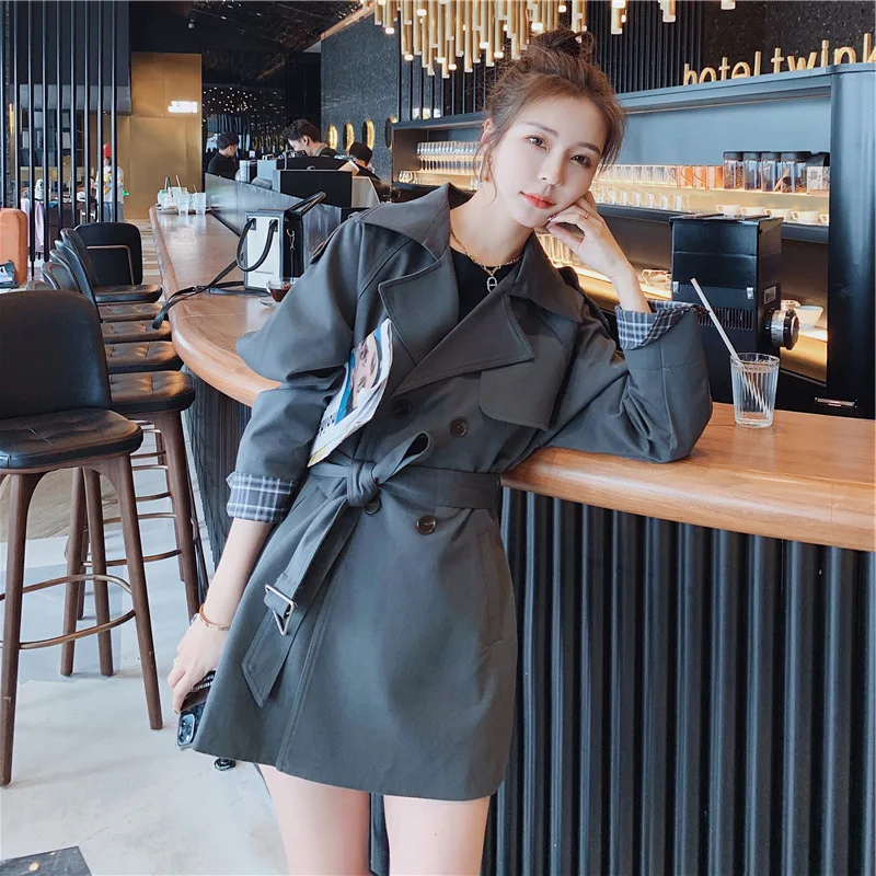 

New style windbreaker women's autumn Korean style loose and thin temperament fashion simple short jacket