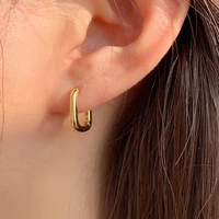 aesthetic hoop earrings for women minimalist creativity prevent allergy korean fashion designer jewelry boucle oreille femme