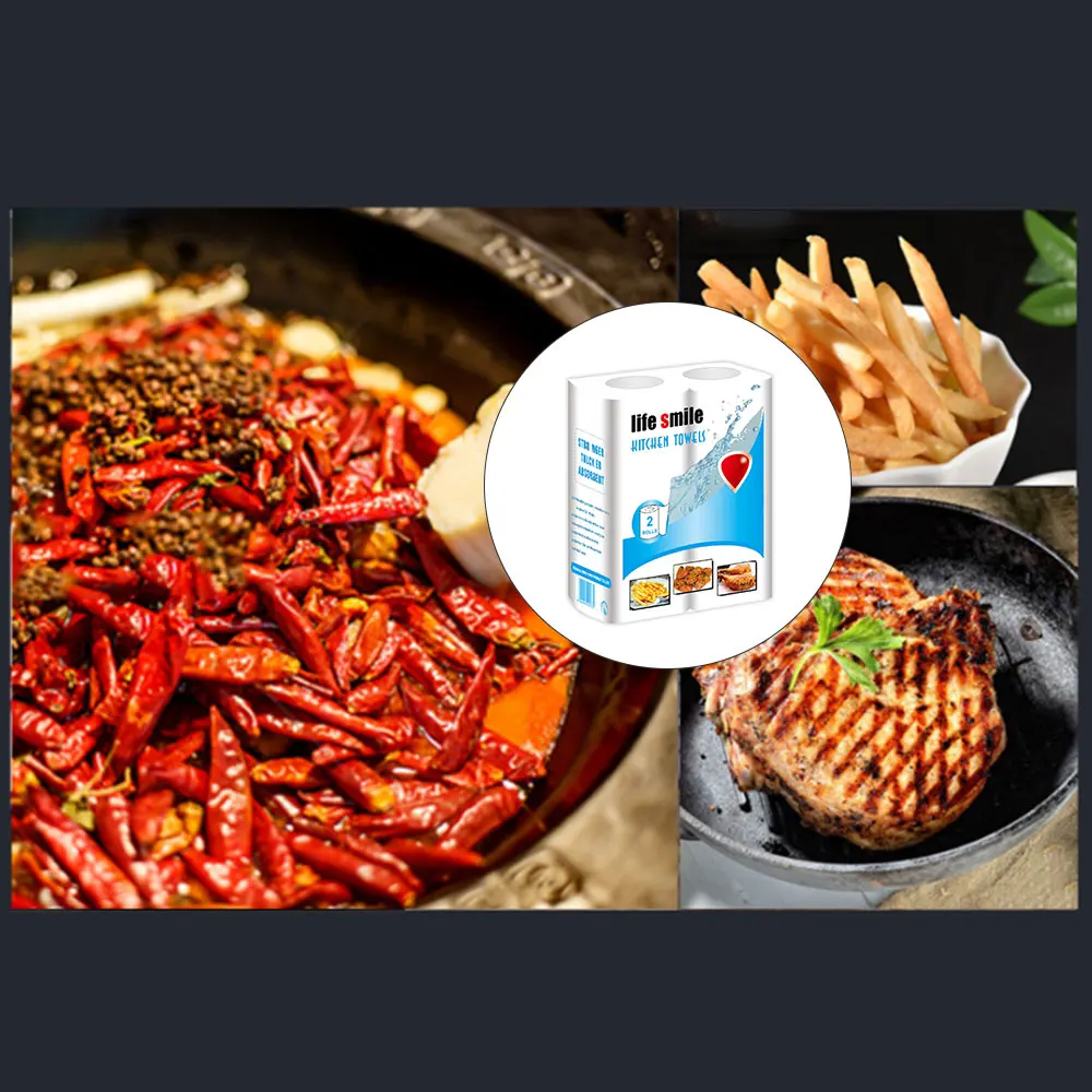 2 рулона одноразовая салфетка для очистки кухонного масла поглощающая Бумага