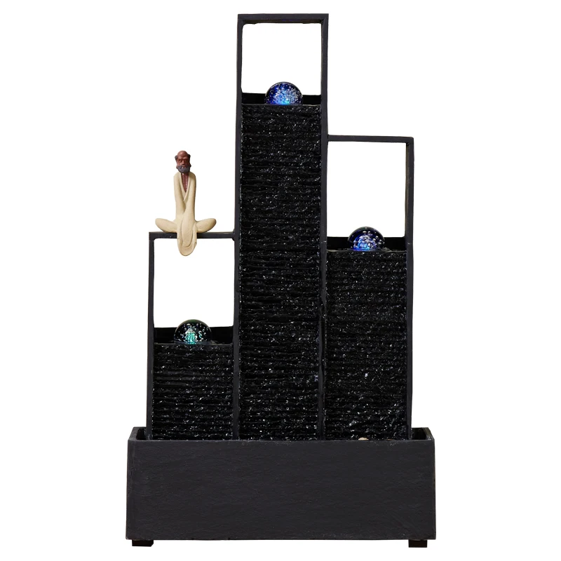 Декоративный фонтан креативный водный на удачу для помещений винный шкаф офис