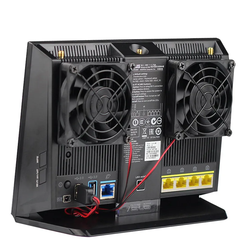 ASUS маршрутизатор AC86U EX6200 Вентилятор охлаждения 7 см тихий вентилятор USB вентилятор охлаждения RT-AC68U AC1900P Tenda AC15 маршрутизатор Вентилятор охлаждения температура