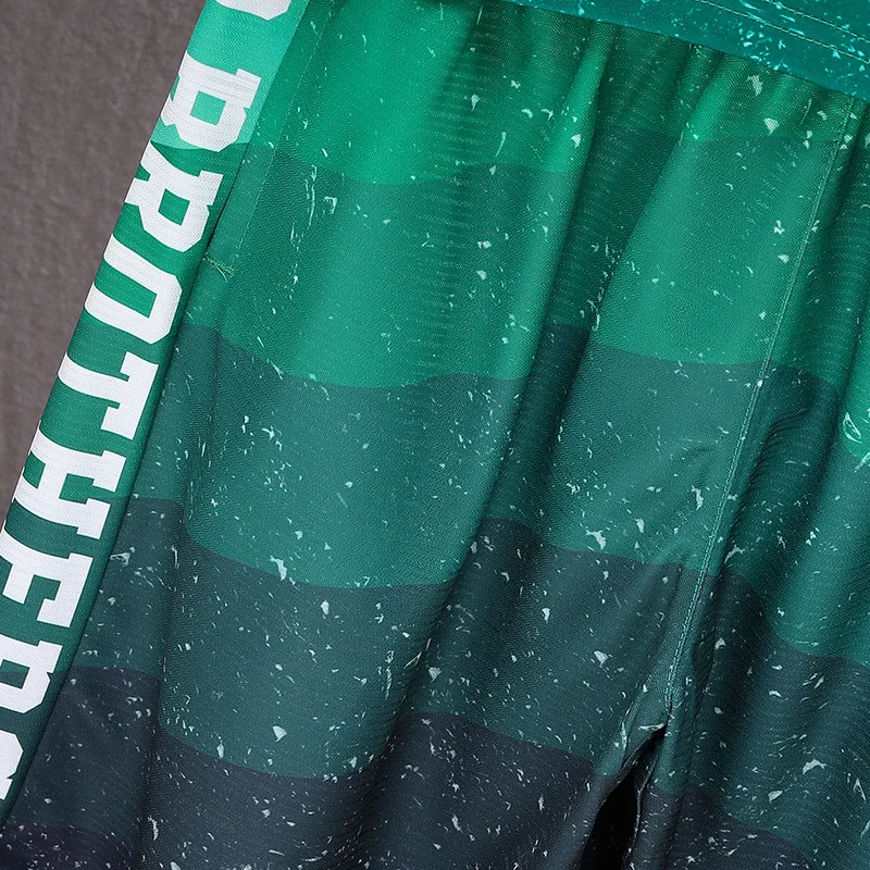 

2021 Summer Mens New Gradient Effect Print Sports Suit Ice Silk Basketball Sets For Male Arrow Printed 4 Color Optional