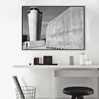 Архитектурная фотография Le Corbusier холст печать французская архитектура Марсель Прованс черная белая живопись постер офисный Декор