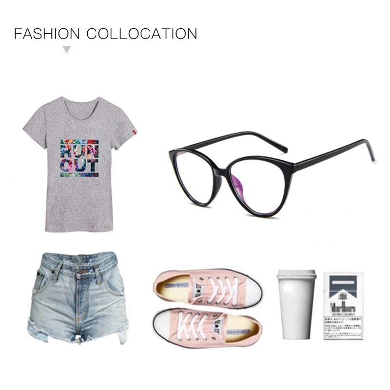 Женская оправа для очков полная при близорукости прозрачные очки с затемненными