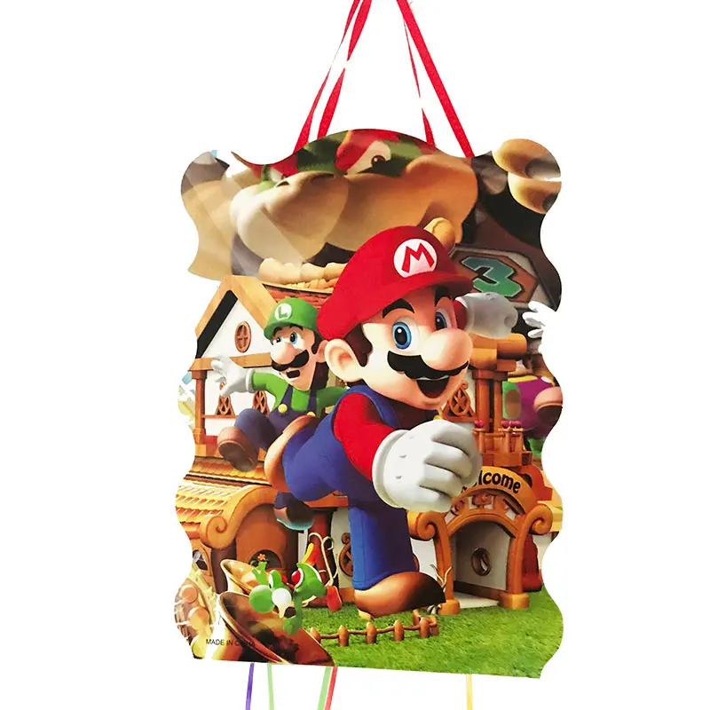 1 компл./лот Mario Bros складные pinata вечерние украшения для игры Забавные товары дня
