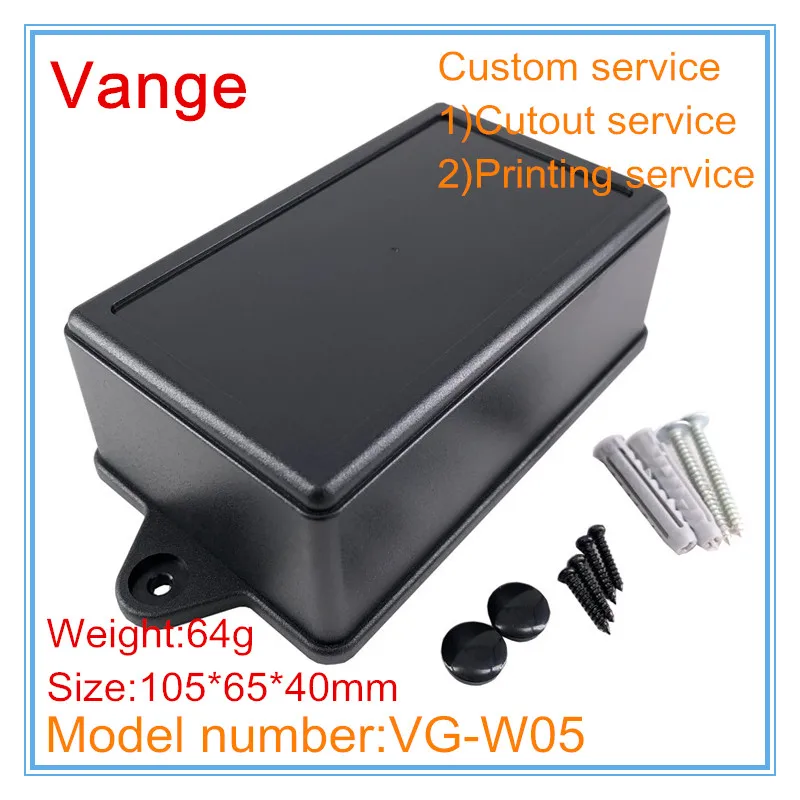 4 шт./лот распределительная коробка из черного АБС пластика корпус инструмента