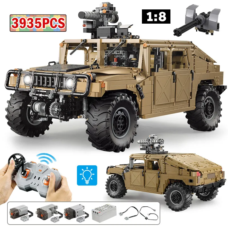 

3935 шт. городской внедорожник 1:8 технический Радиоуправляемый бронированный автомобиль багги грузовики кирпичи с дистанционным управление...