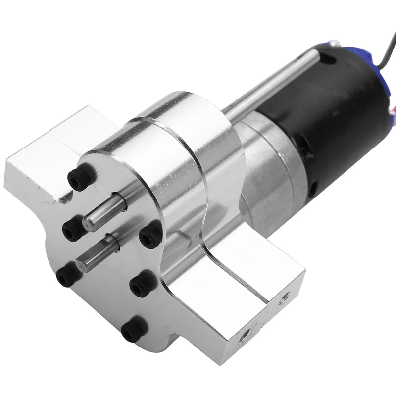 

1 Set 370 Brushed Motor+Alloy Heat Sink Gear Box Set & 2 Pair Steel Shock Absorption Leaf Springs Suspension