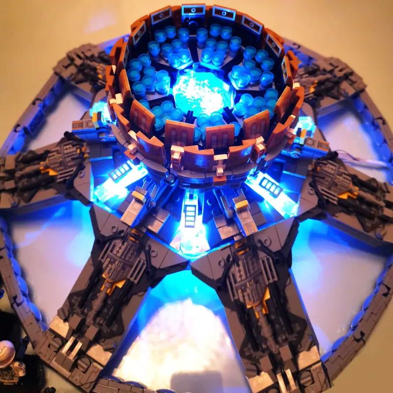 Игрушечные блоки со светодиодной подсветкой в виде двигателя модель ранней