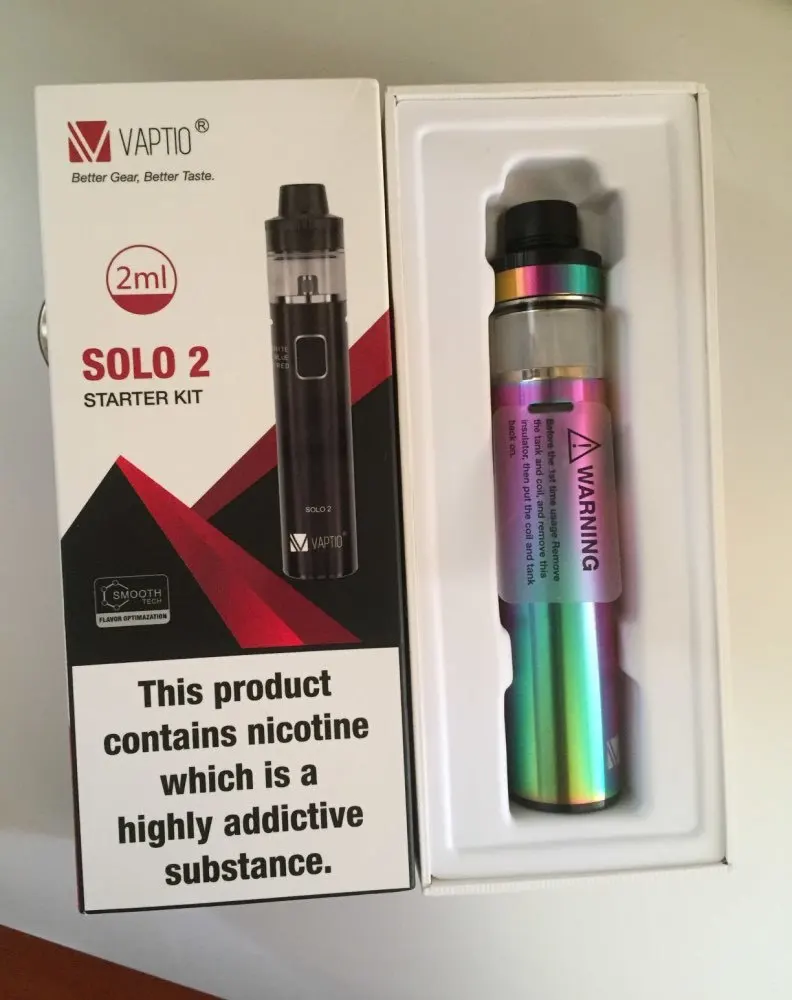 Электронная сигарета Vaptio Solo2 вейп мощностью 50 Вт 3000 пин 510 мАч | Электроника