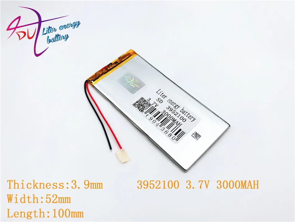 Литиевая батарея лучший бренд батареи 3952100 3,7 V 3000MAH MP4 батарея не MP5 4050100 батарея планшета