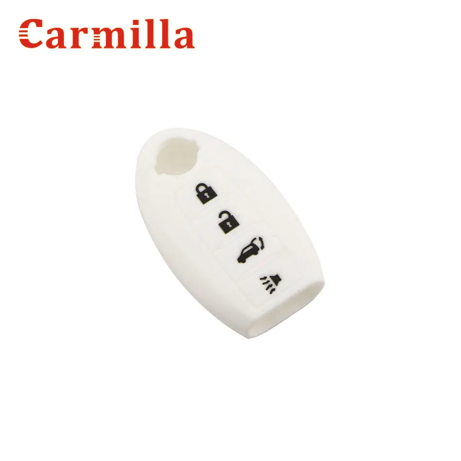 Carmilla силиконовый 4 кнопки чехол для дистанционного ключа от машины Fob без Nissan Maxima
