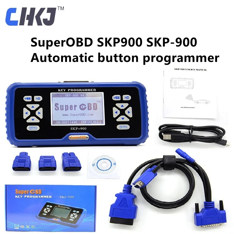 

CHKJ супер OBD SKP-900 ручной OBD2 Авто ключевой программист V5.0 Поддержка много машин легко юусе высокое качество ключ инструменты для редактирован...