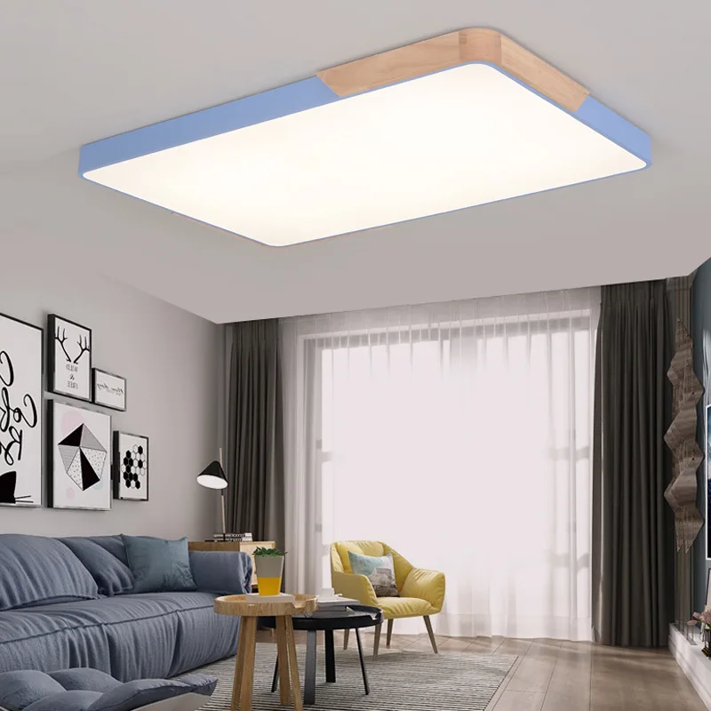 Акриловые Потолочные светильники квадратные кольца для гостиной спальни