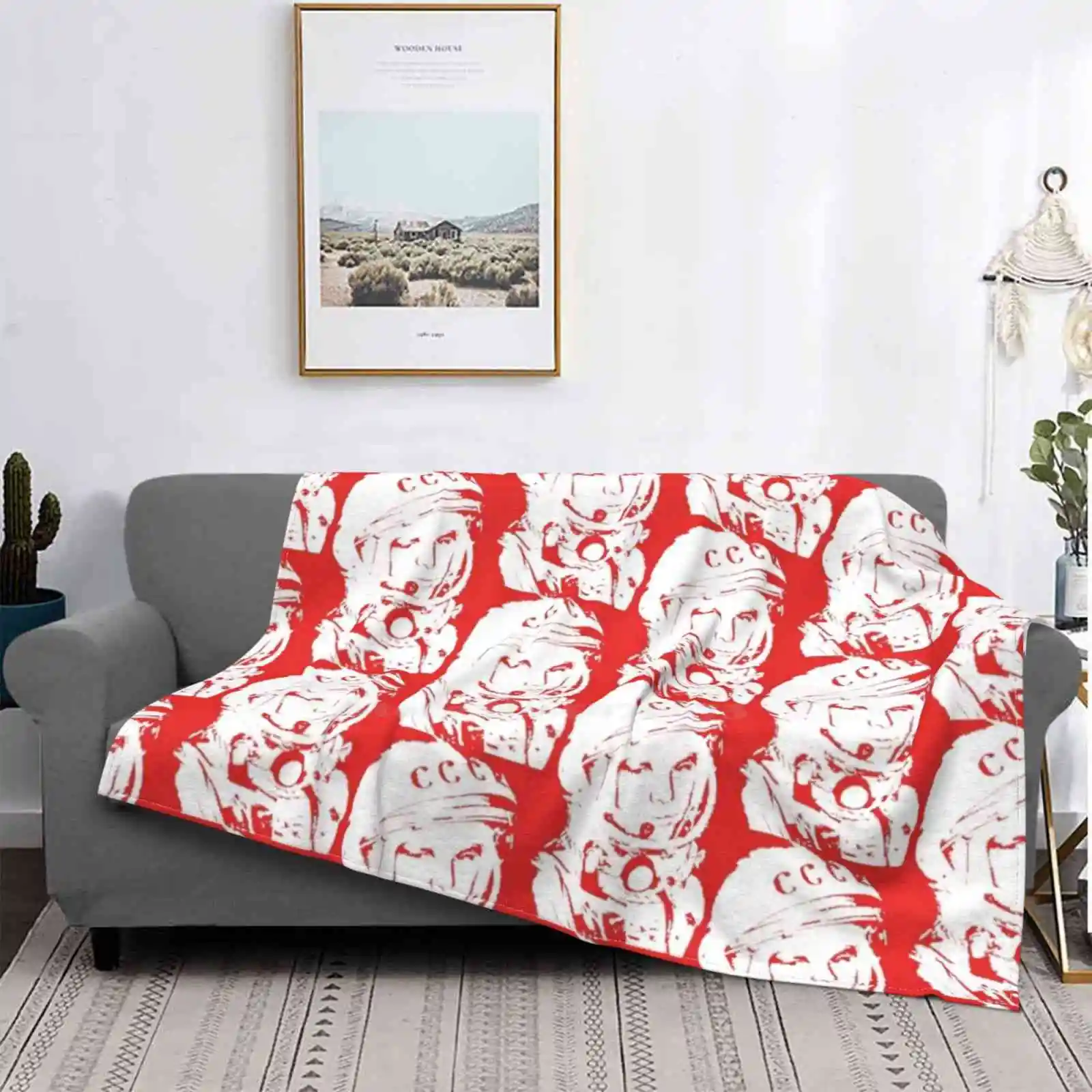 

Gagarin #1 Forever-Manta de todos los tamaños, cubierta suave, decoración del hogar, ropa de cama, Gagarin, cohete espacial sovi